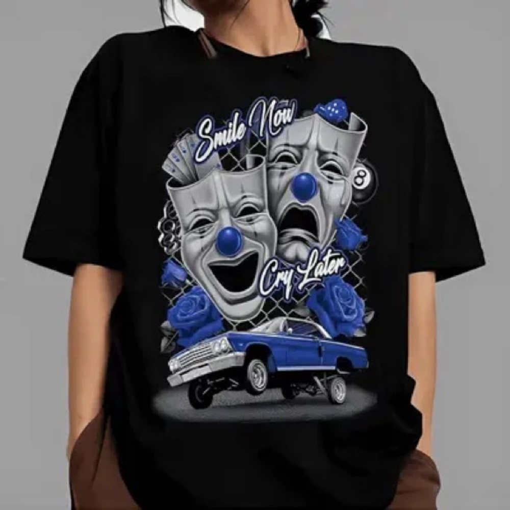 Vintage  Graphic Tee Smile Now Cry Later